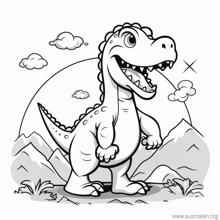 Ausmalbilder Dinos & Fantastische Welten: Kreativität entfesseln mit kostenlosen Ausmalbildern!